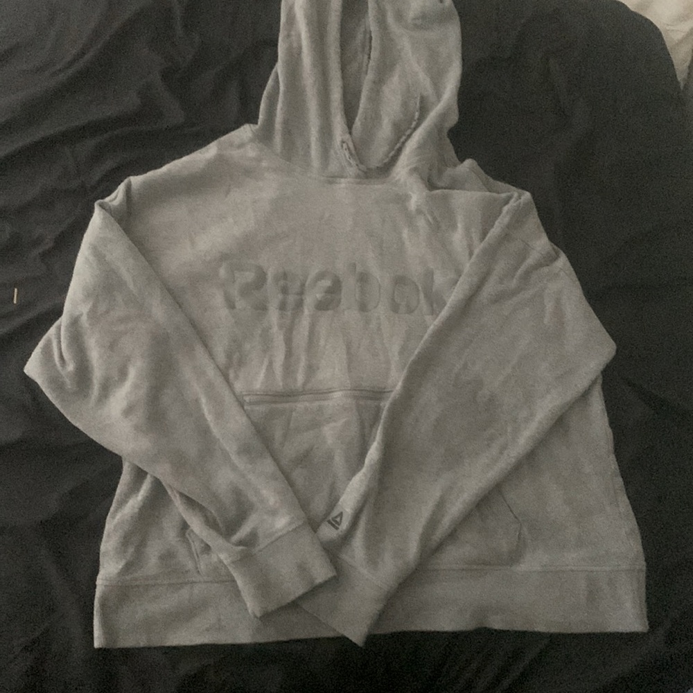 Grey Reebok hoodie